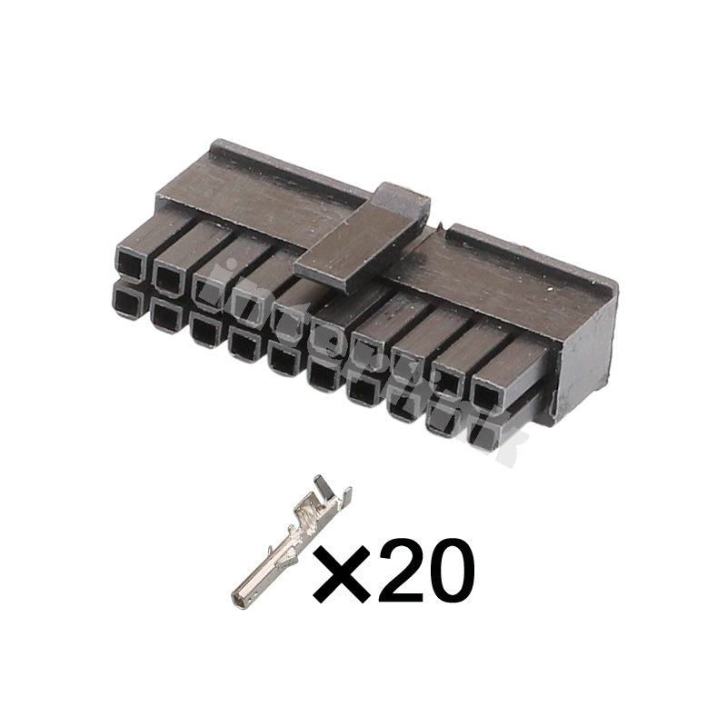 zástrčka Micro-Fit obal dutiniek 20P