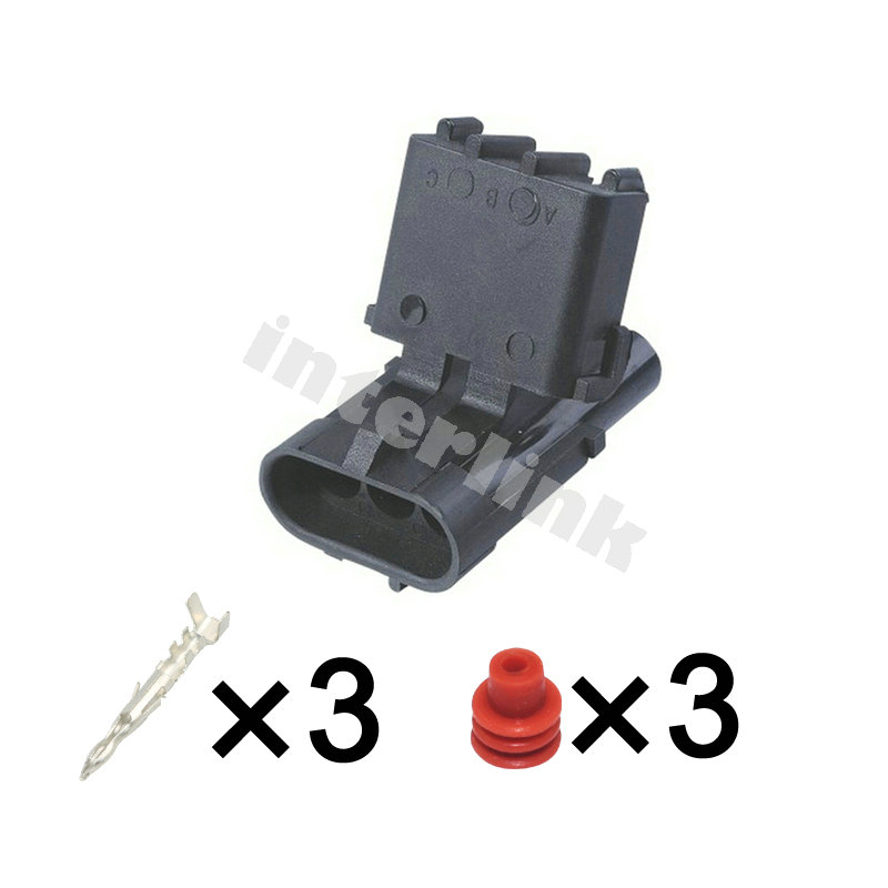 zásuvka Weather Pack obal kolíkov 3P