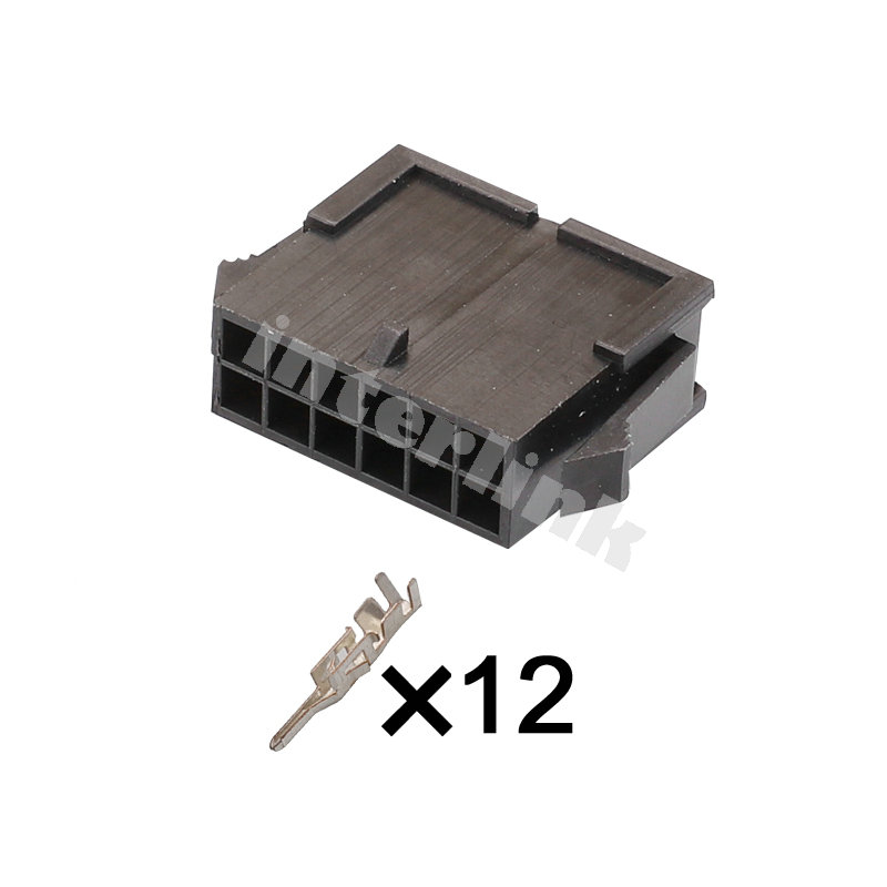 zásuvka Micro-Fit obal kolíkov 12P