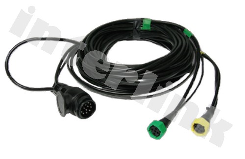 Elektroinštalácia 13PIN 10,5m 1x hmlovka, 1x cúvačka + 2x pozičné 8,1m