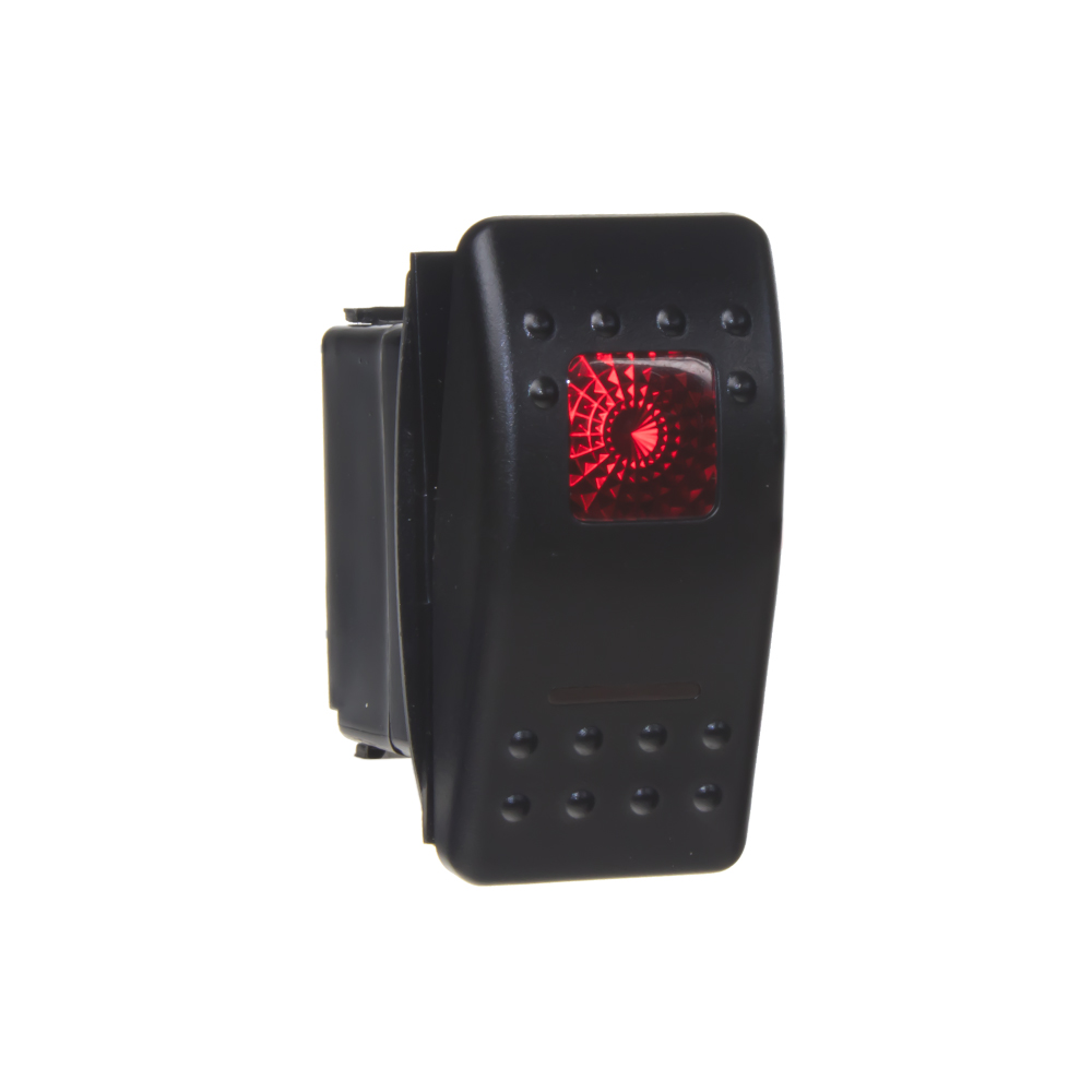 Spínač Rocker červený 12/24V