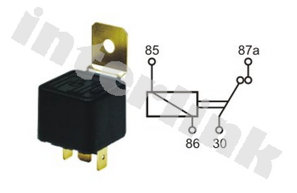 Relé rozpínacie 12V-20A IKA