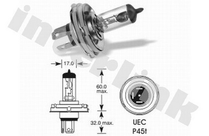 Žiarovka halogénová P45t 12V 65/55W