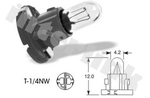 Žiarovka T-1/4NW 24V