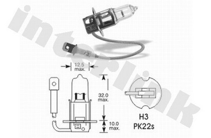 Žiarovka halogénová H3 12V 55W