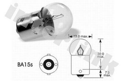 Žiarovka BA15s - malé 12V 10W