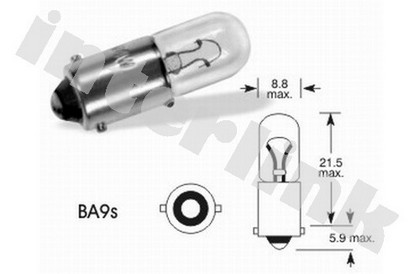Žiarovka BA9s 12V 4W