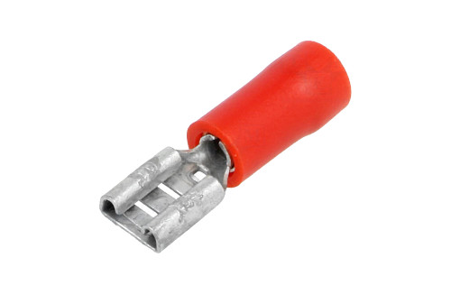 Dutinka plochá izolovaná 4,8mm/0,25-1,5mm2 - červená