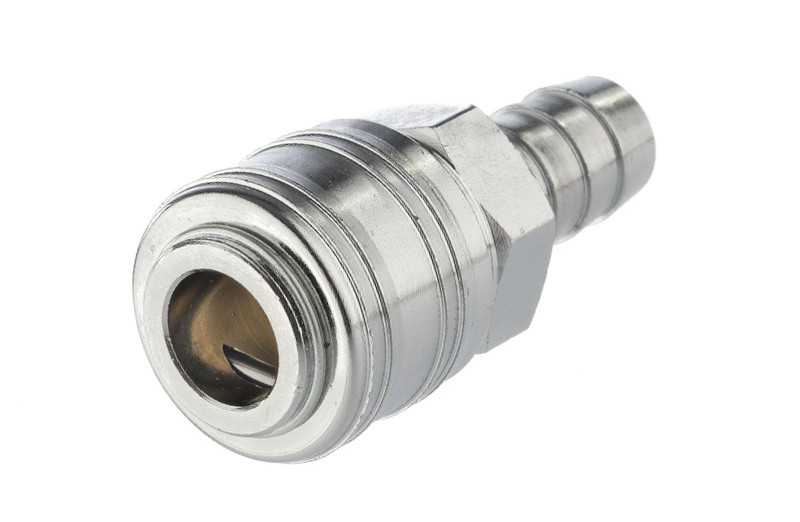 Kompresorová rýchlospojka pre FI hadicu 12,5 mm, hrdlo, chróm