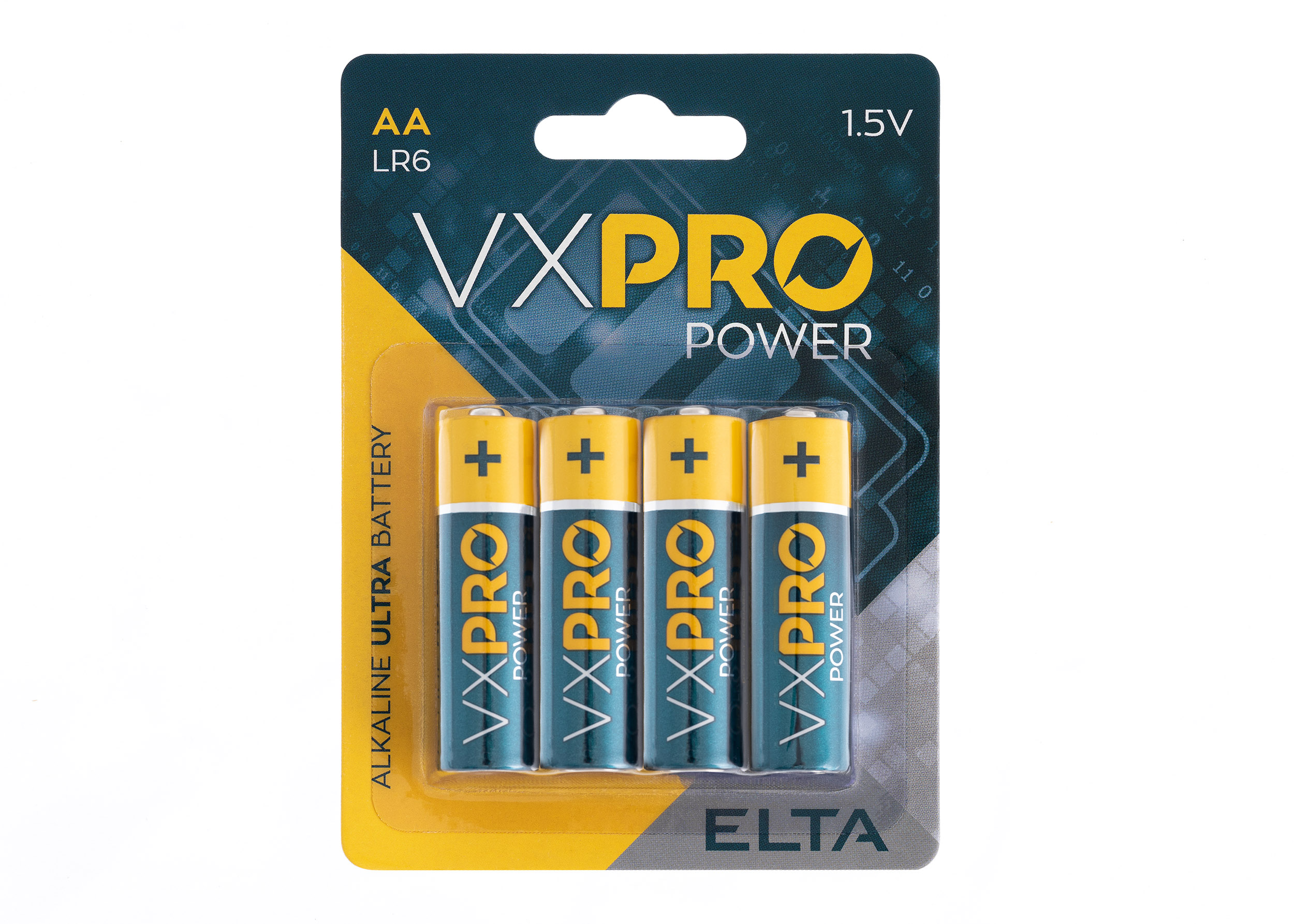 Batéria alkalická AA LR6 1,5V, 4ks blister
