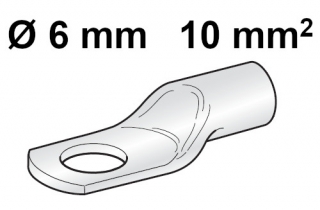 Očko na batériový kábel 6mm / 10mm2