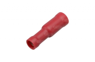 Dutinka valcová izolovaná 4mm / 0,25-1,5mm2 - červená