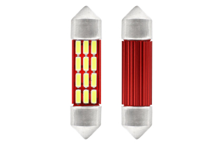 LED žiarovky CANBUS 12SMD 4014 Festoon 36mm White 12V/24V 2ks