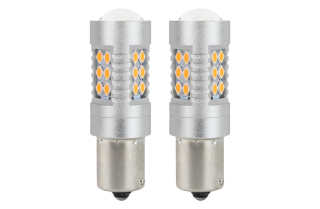LED žiarovka CANBUS 24SMD 3030 BAU15S PY21W Amber 12V/24V 2ks