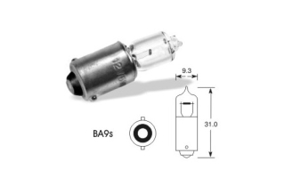 Žiarovka 12V 10W BA9s H10W halogén