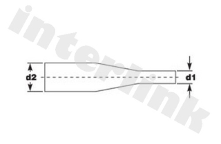 Zmršťovací izolačný návlek 4,8-1,6mm s lepidlom, 1m